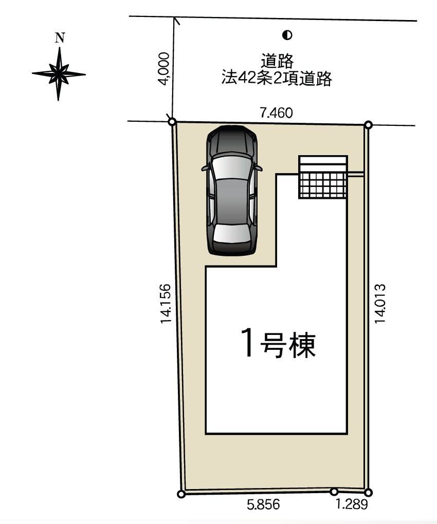 【Cradle garden】宇都宮市桜 第3 全1棟の区画図|〇価格改定〇
