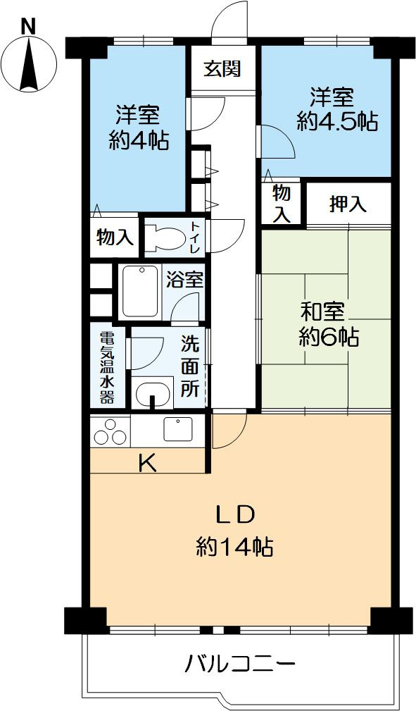 サンマンション塚口第2の間取り