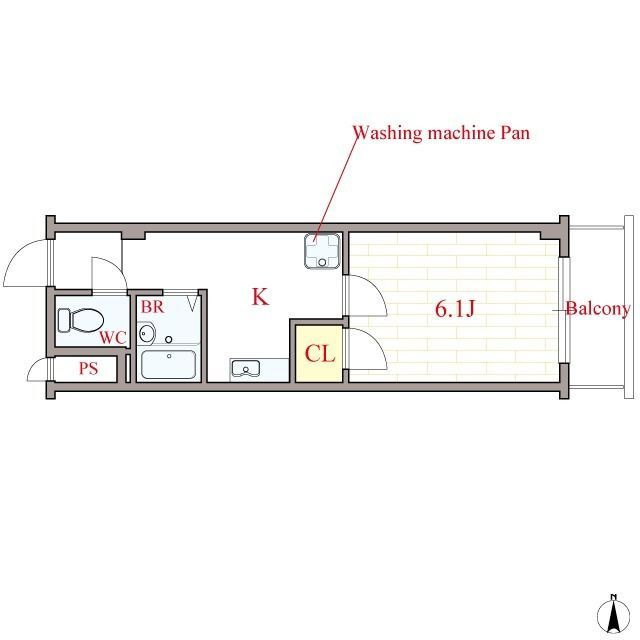 ドエル南堀江の間取り