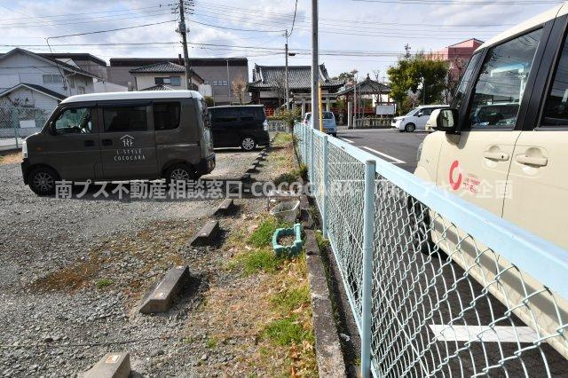 甲府市青沼３丁目の売地のその他|西側敷地北側境界部分（東側より撮影）