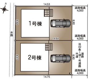 【区画図】 | 新築　新潟市秋葉区新栄町第5  2号