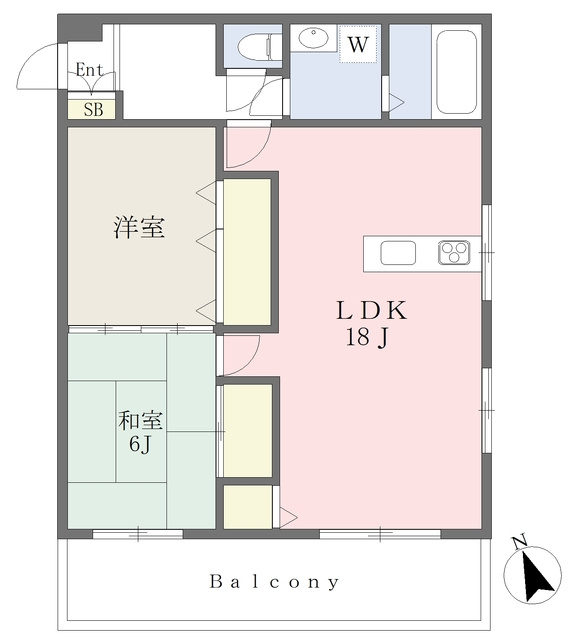 シャルムⅠの間取り|リビング広々18帖♪