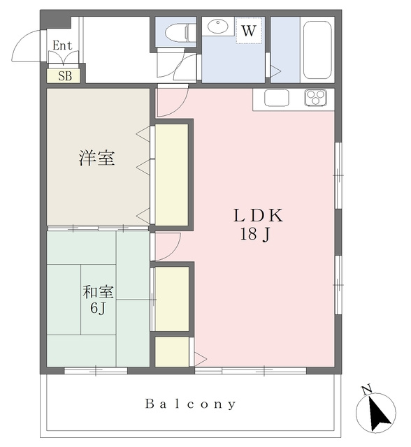 シャルムⅠの間取り|リビング広々18帖♪