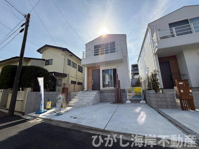 藤沢市辻堂東海岸1丁目　新築戸建　全3棟の前面道路含む現地写真|現地外観
