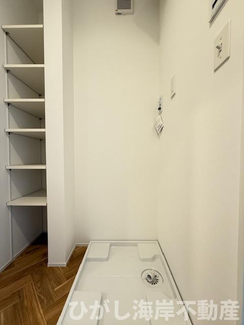 藤沢市辻堂東海岸1丁目　新築戸建　全3棟のランドリースペース|洗濯機置場