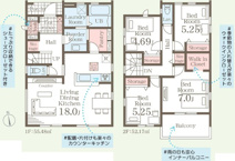郡山市大槻町前畑新築一戸建て3棟の画像