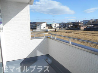 【バルコニー】 | 郡山市大槻町前畑新築一戸建て3棟 | 落ち着いた時間を過ごせるバルコニーです
