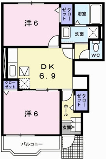 【間取り】 | パレ・ロジュマン
