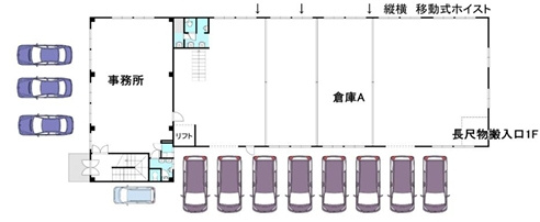 横江２丁目倉庫の間取り|1階