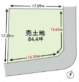 【外観】 | 高槻市奥天神１丁目　建築条件なし土地