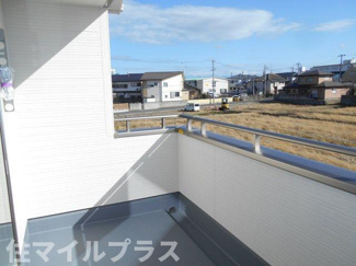 【バルコニー】 | 郡山市大槻町前畑新築一戸建て3棟 | 陽当たり良好なバルコニーです