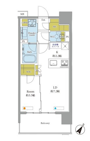 クリオラベルヴィ呉服町の間取り|間取り