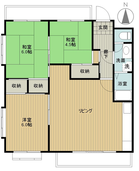 【間取り】 | 第2石田マンション
