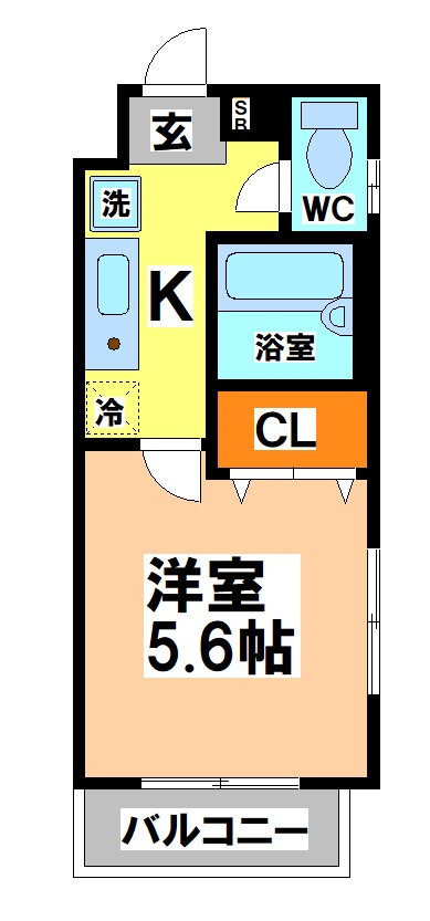 武蔵野市関前４丁目の賃貸マンションの間取り