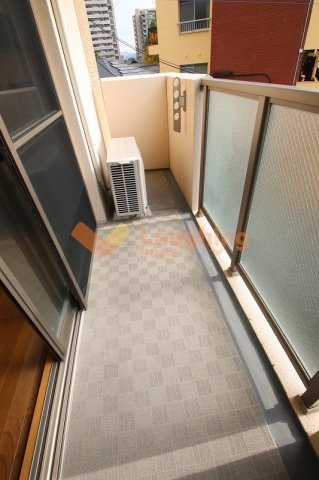 久留米市日ノ出町の賃貸マンションのバルコニー|落ち着いた時間を過ごせるバルコニーです