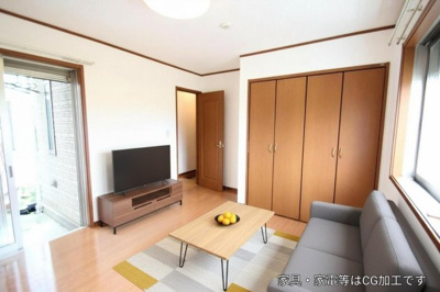 【居間・リビング】 | サンリバー | ※ＣＧ家具を配置したお部屋の画像です。