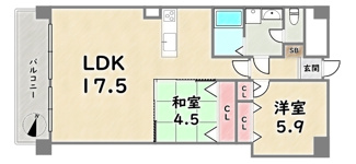 【間取り】 | ルミエール西京極
