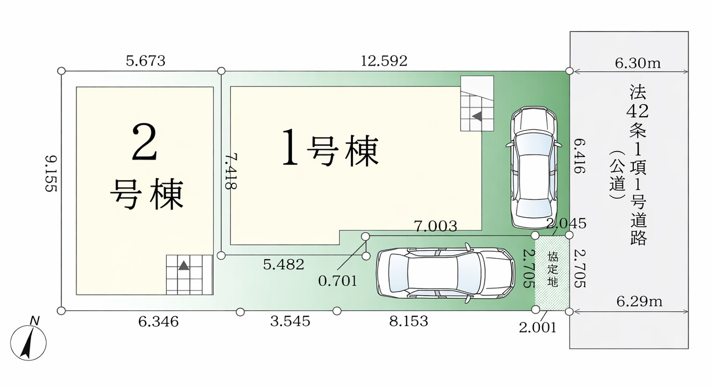 [新築住宅] さいたま市大宮区上小町 1期の区画図