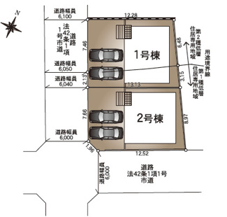 【区画図】 | 新築　新潟市西区松海が丘第4  2号