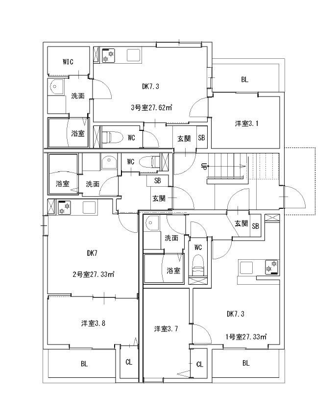 レークパイン南福岡の間取り