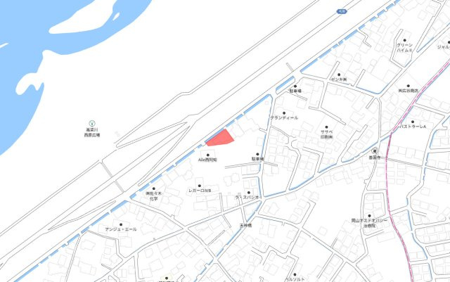 倉敷市西阿知町西原　1区画の地図