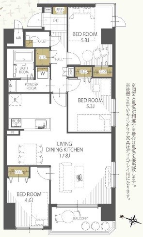 セザール麻生東の間取り