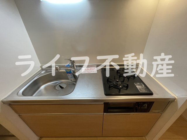 ル・クールのキッチン|コンパクトなキッチンで掃除もラクラク