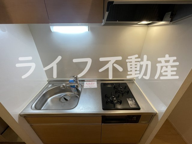 ル・クールのキッチン|コンパクトなキッチンで掃除もラクラク