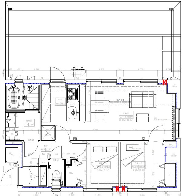 GENOVIA妙典Ⅱの間取り|Ftype
