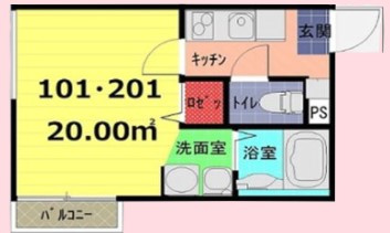 ヴィラート上尾本町の間取り
