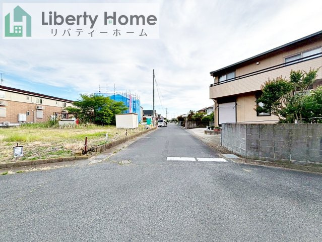 大洗町五反田第2　新築戸建の前面道路含む現地写真