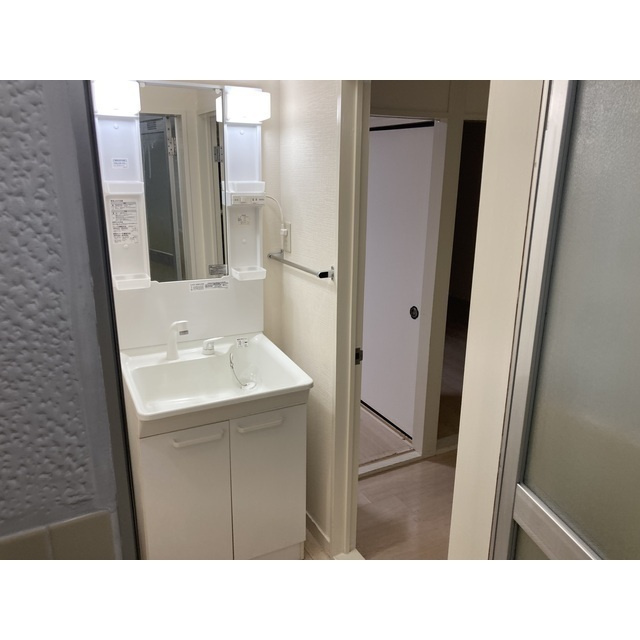 関コーポの洗面所|コンパクトで使いやすい洗面所