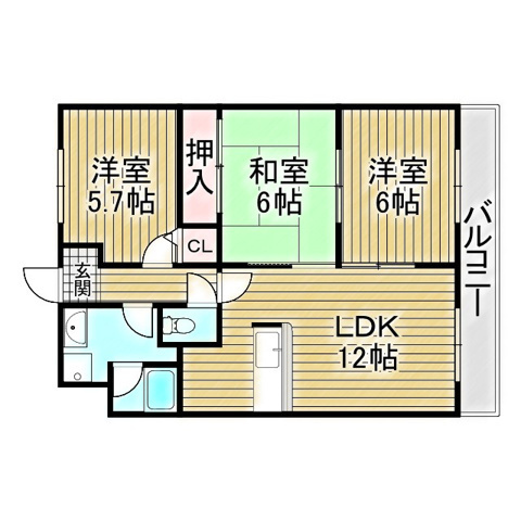 【間取り】 | エントピア福泉