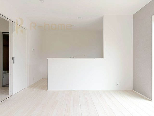 取手市新取手2丁目第1期　新築戸建て　1号棟のキッチン|リビングで遊ぶお子様にも目が届くカウンターキッチン！