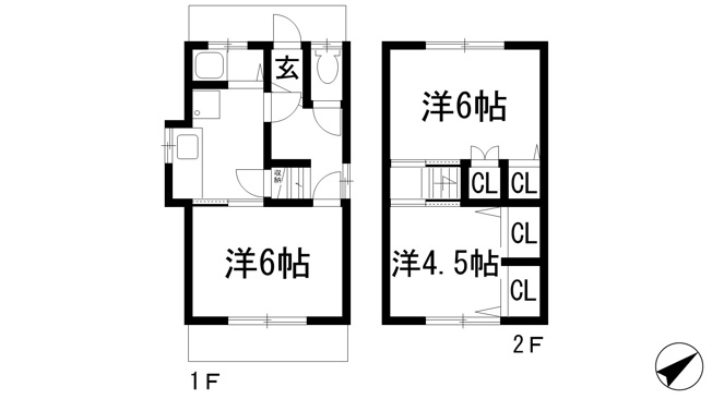 【間取り】 | 川面6丁目貸家