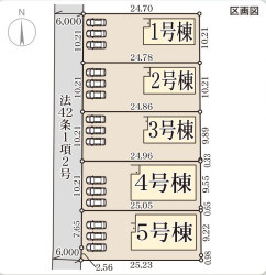 リーブルガーデン桜井市大豆越7期の区画図