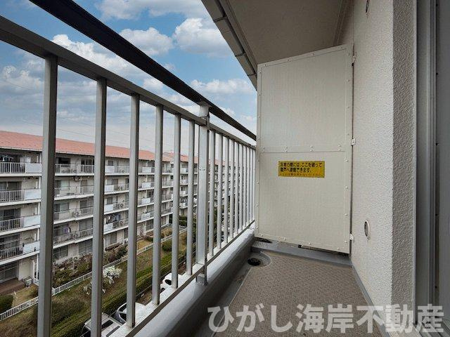 サニータウン茅ヶ崎５号棟のバルコニー|北側バルコニー