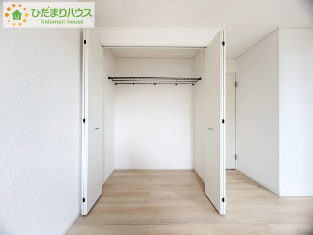 いわき市小名浜花畑町第4　新築戸建　1号棟の収納|クローゼットタイプの収納は荷物がどこにあるかすぐに見つかります！