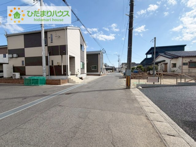 いわき市小名浜花畑町第4　新築戸建　1号棟の前面道路含む現地写真|閑静な住宅地で叶える穏やかな新生活☆彡
