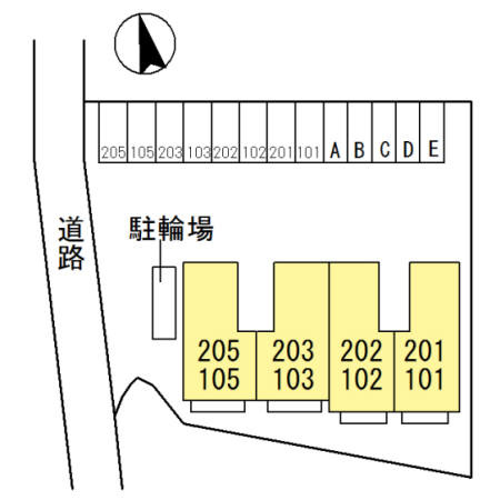 ビーハイブの区画図