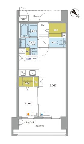 モントーレ東比恵クレアの間取り|間取り