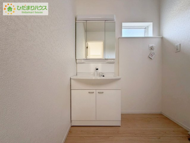 いわき市錦町第32　新築戸建　2号棟の独立洗面台|シンプルで使い勝手の良い独立洗面台！