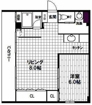 グランドハイツ浜甲子園の間取り