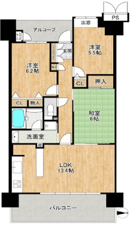 【間取り】 | サンメゾン寝屋川