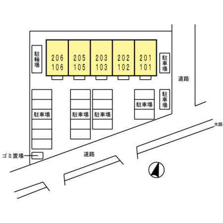 アミティアの区画図