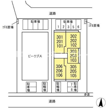 d－kuutio(ディークッティオ)の区画図