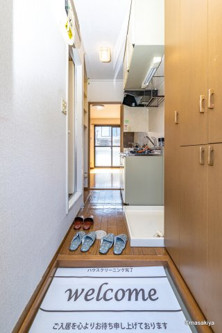 ソレイユ長野の玄関