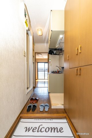 ソレイユ長野の玄関
