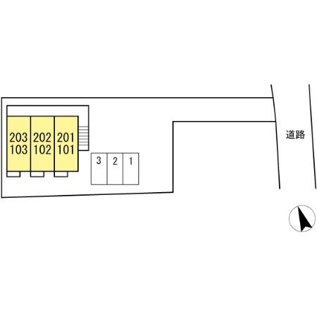 ソレイユ長野の区画図