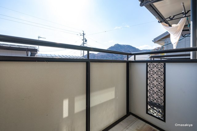 ソレイユ長野のバルコニー